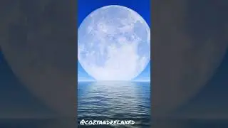 🌑  Relaxing BIG MOON Meditation Music 🌑 | Music to sleep to | Relax, Yoga, Study, Insomnia SHORT
