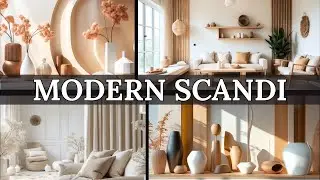 Modern Scandi Minimalist Interior | Soft Beige, White & Wood Home Decor Ideas 2025