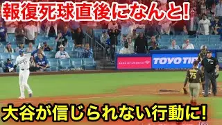 大谷が乱闘を止めた！報復死球直後に大谷が信じられない神対応！現地映像
