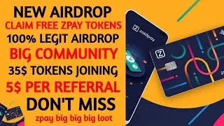 New Airdrop 2021 | Claim Free Zpay Tokens | Zoidpay Wallet | Big | Instant | Earning With Airdrops