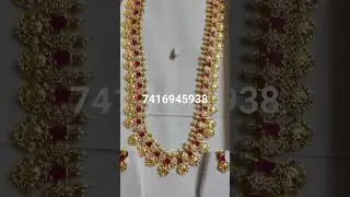 ramparivar long haram necklace #combo #1gramgold #cz #wholesale #diyacollections #7416945938