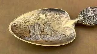 George W Shiebler Saint Johns Cathedral Sterling Silver Souvenir Spoon - Best Souvenir Spoon Ever!