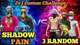 free fire custom challenge random players 2v3💪💪#gaming #viralvideo #funnyvideo #gameplay #interval
