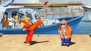 Ken vs Muten Roshi - High Level Awesome  Fight!