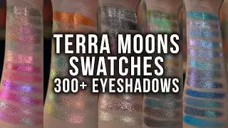 Terra Moons Shimmer Eyeshadow Swatches | Over 300 shimmer shadows swatched by color!