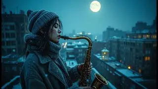 Saxophone Music Under the Winter Moon: Chill Grooves for Deep Focus & Calm