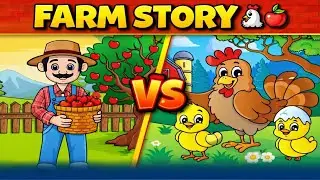 Farm Story for Kids 🌳🐓 | Cartoon Learning Video😄