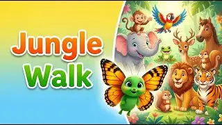 Learn Jungle Animals with Pip 🦋 | Kids Educational Walk #kidslearning #preschoollearning #kidsshorts
