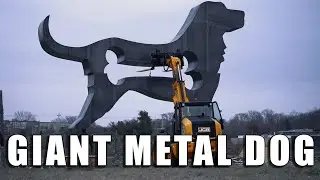 Giant 26ft Tall Metal Dog Sculpture on Highway 495 (Documentary)