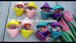 Бантики из репсовой ленты 4 см  / DIY Hair Bow / Beautiful Ribbon Bow / Bow tutorial / Kanzashi