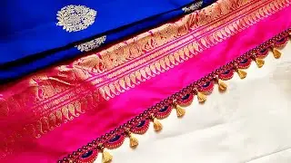 new grand #bridal crystal beads design #bridal krosha kuchu design #sareekuchu# Nandana creations //