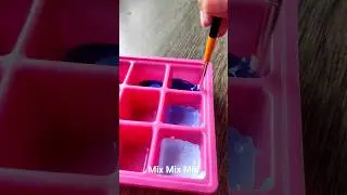 mixing paint for my dot mandala
