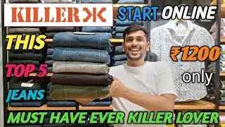 KILLER TOP 5 JEANS UNDER 1500 ₹||top 5 best jeans for killer brand most have everyone🔥🔥