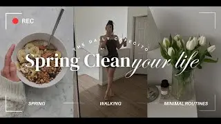Spring clean YOUR LIFE in 2024 by creating MINIMAL habits and routines | The Daily Cafecito Podcast