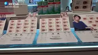 Counter Acrylic ICHOCO Contact Lenses Retail POP Display Stand Prop