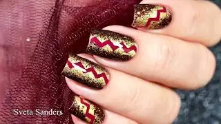 Chevron nail art