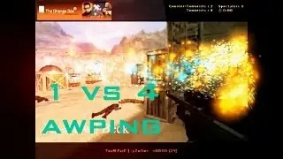 Counter Strike 1.6 Clutch Round 1 v 4 Must Watch~