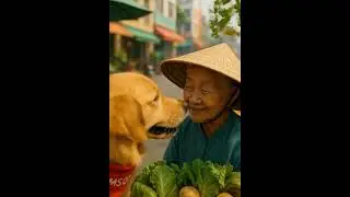 Samson Goes to the Market &ndash; A Fun Morning with the Cutest Dog! 🐶🥕 #samsonthedog #shorts