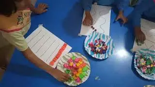 #Line#Pattern#Game#Learning with Different Materials#Activity #Arrange#Objects on Line#Through Play