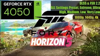 Forza Horizon 5 RTX 4050 Test All Settings 1080p 1440p 4K (Ryzen 7 7840HS | HP Victus 16)