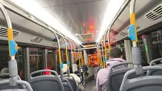 riding on Higer KLQ6129GQ2 CNG DBS route 7 to D neighborhood (Voith Fast Idle)