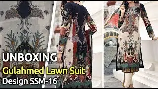 New GULAHMED Designer Lawn Suit 2019 | Unbox | Latest Pakistani Dress Design SSM-16