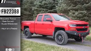 FB22388 Руководство по установке переднего бампера с лебедкой для Chevy Silverado 1500 Rockfish 2...