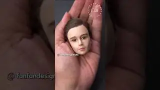 Make a Justin Bieber doll face with polymer clay #shorts #justinbieber