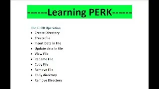 CREATE, READ, UPDATE, DELETE File and Directory Operation in LINUX
