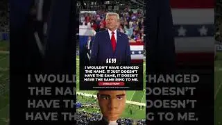 President Donald J. Trump wasn&rsquo;t a fan of the Washington Redskins name change #nfl