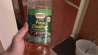 Cleaning The Floor With Family Dollar All Purpose Pine Cleaner