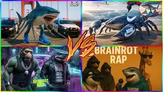 ⚠️ SHARK MONSTER 🆚 SCORPION MECH 🆚 BRAINROT CREW | ULTIMATE TILES HOP BATTLE! ⚡🎶