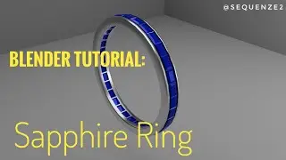 Blender Beginner Tutorial - Blue Sapphire Ring