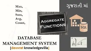 3.5.5 Aggregate Functions in SQL Gujarati I Data base management system