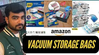 Vacuum Storage Bags from Amazon Space-Saving Vacuum Bags |Free Pump | Travel-Friendly & Under ₹500!