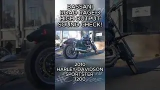 BASSANI ROAD RAGE III 2-1 Exhaust System SOUND CHECK! On the 2010 HARLEY-DAVIDSON SPORTSTER 1200