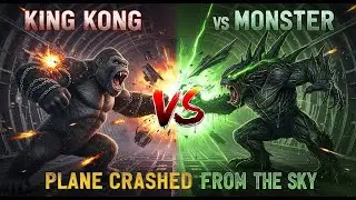 King Kong vs The Monster The Confrontation Begins on Military Cargo Plane Then Hell Fel From the Sky