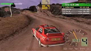 WRC: World Rally Championship (2001) - Greece Rally | PS2 4K Gameplay