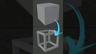 How to make Hollow Cube in Blender #blender #b3d #cgian