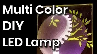 #245 DIY Acrylic LED Light / AMAZING HACK / Multi Color Effect using White Fairy Lights Only / CHEAP