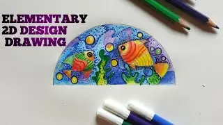 2d design drawing fish | #EasyToDraw  |  elementary 2d design drawing