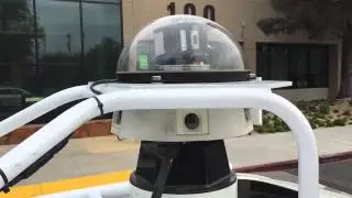 LIDAR sensor in slow motion on Google self-driving car