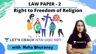 Right to Freedom of Religion | Law Paper 2 | NTA-UGC NET | Neha Bhuraney