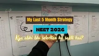 My last *5 Months Strategy* for NEET 2026 || Start from Zero || #pwneet  #neet #neet2026 #studyvlog