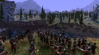 ►UEBS◄ Elven Huntress and Medieval Archers vs Dwarfs and Cave Hounds Castle Battle