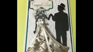 #1 The best ever Wedding Dress card- Scan n Cut and Inkscape