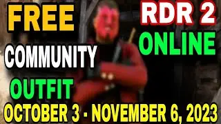 RDR 2 ONLINE HOW TO GET | YouTuber | BoganBav (FREE COMMUNITY OUTFIT) FOR MEN |GUIDE LIMITED TIME
