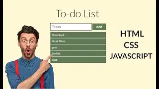 How to Create To-Do List using HTML CSS and JAVASCRIPT.