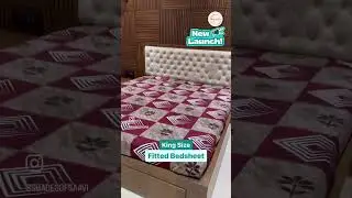 King size cotton fitted bedsheet #home #trending #fashion #bedsheet
