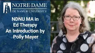 NDNU's MA in Ed Therapy: An Introduction by Polly Mayer